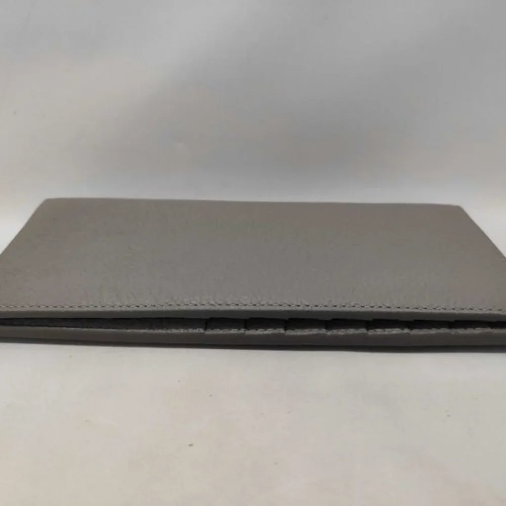 Dior Homme Wallet Gray Leather Bifold New